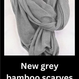 New grey bamboo Cariloha scarves. So incredibly soft and warm.